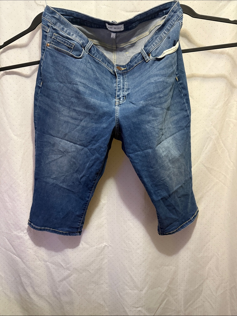 Lane Bryant Blue Cropped Denim Jeans